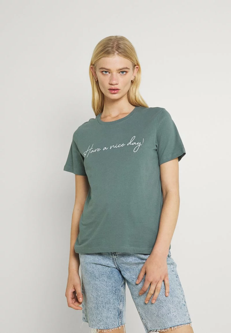 Even&Odd Damen T-Shirt Print - Green 3 Even&Odd Damen T-Shirt Print - Green