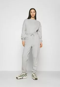 Even&Odd Damen SWEAT - Oversized Comfy - Jumpsuit - Light Grey