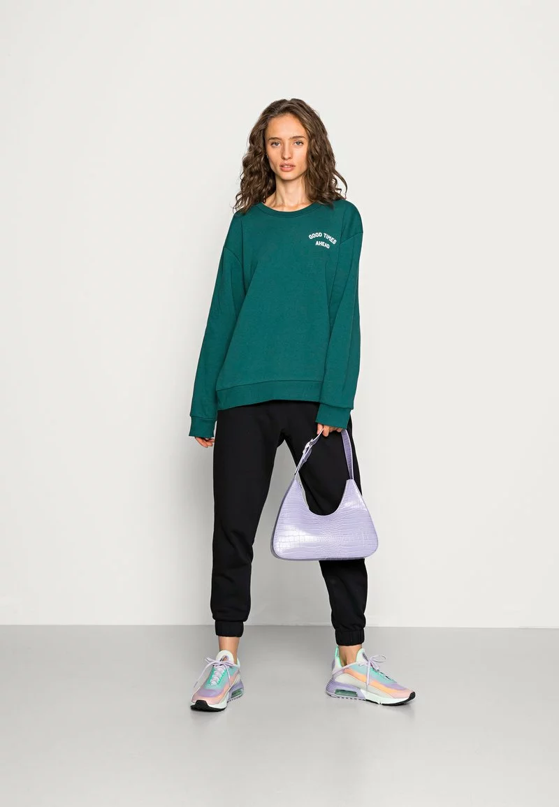 Even&Odd Oversized Printed Sweatshirt - Sweatshirt - Dark Green | Damen 4 Even&Odd Oversized Printed Sweatshirt - Sweatshirt - Dark Green | Damen – Bild 2