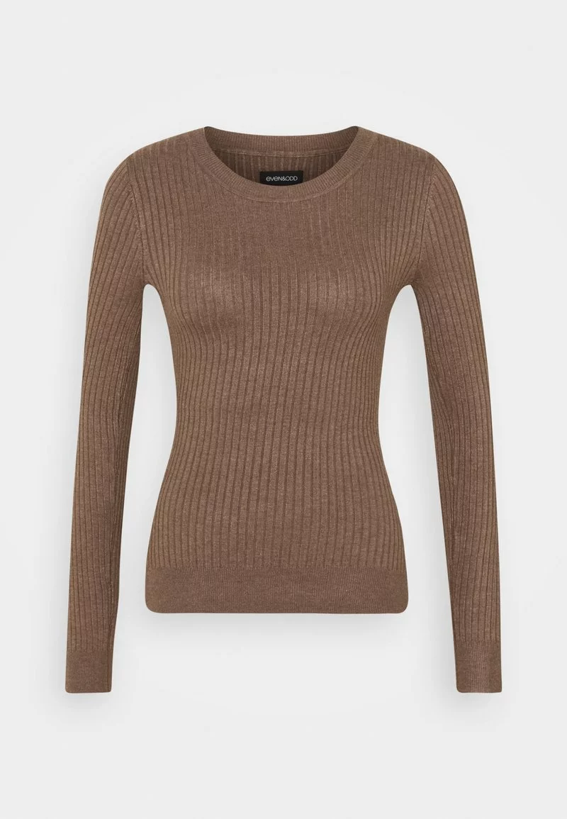 Even&Odd Damen Strickpullover - Light Brown Melange 3 Even&Odd Damen Strickpullover - Light Brown Melange