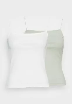 Even&Odd Damen 2 PACK - Top - White/green -Even&Odd Verkäufe 2023 8e61247c0fd2408aab88e08c0054c3a1