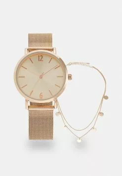 Even&Odd Damen SET - Uhr - Rose Gold-coloured