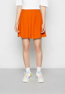 Even&Odd Damen A-Linien-Rock - Black/orange