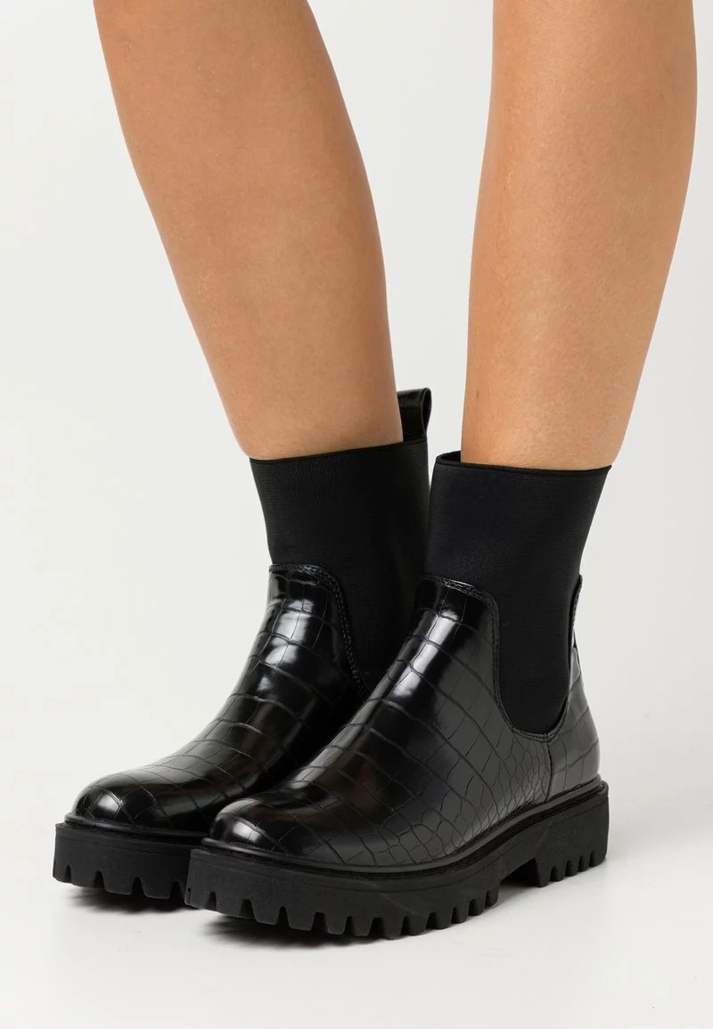 Even&Odd Damen Plateaustiefelette - Black 3 Even&Odd Damen Plateaustiefelette - Black