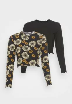 Even&Odd Damen 2 PACK - Langarmshirt - Black/yellow -Even&Odd Verkäufe 2023 90af7b30c7db48828da5e7d458a3569e