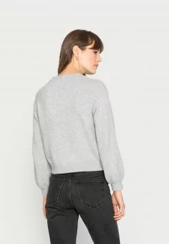 Even&Odd Damen POINTELLE CREW NECK JUMPER - Strickpullover - Mottled Light Grey -Even&Odd Verkäufe 2023 947b7b8daa494aa5b611fbfdfd809887