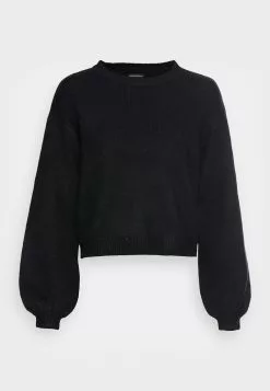 Even&Odd Damen BALLOON SLEEVE JUMPER - Strickpullover - Black -Even&Odd Verkäufe 2023 947eb77517d643edbfdd43e171873a55