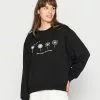 Even&Odd Damen OVERSIZED FLOWER PRINT - Sweatshirt - Black -Even&Odd Verkäufe 2023 95ef95a32cbd4e88baf265a419163f11