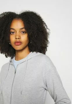 Even&Odd Damen BASIC HOODIE JACKET WITH POCKETS - Kapuzenpullover - Mottled Light Grey -Even&Odd Verkäufe 2023 97862aa8331941da8f160833a74f85c4