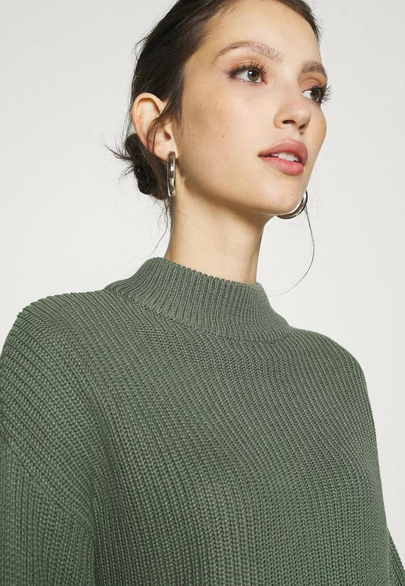 Even&Odd CROPPED MOCK NECK - Strickpullover - Green | Damen 6 Even&Odd CROPPED MOCK NECK - Strickpullover - Green | Damen – Bild 4