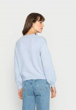 Even&Odd POINTELLE CREW NECK JUMPER - Strickpullover - Mottled Light Blue | Damen -Even&Odd Verkäufe 2023 98bf5928340b41dc927ad4d536e86a0d
