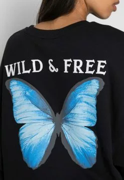 Even&Odd Damen BUTTERFLY BACK PRINT OVERSIZED - Sweatshirt - Black -Even&Odd Verkäufe 2023 9a6547203c82420795a2f9a60e9eaddb