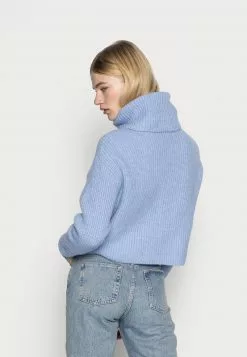 Even&Odd Damen CROPPED LOOSE TURTLENECK - Strickpullover - Light Blue -Even&Odd Verkäufe 2023 9aa34757b20749dbab5e32cc01aca255