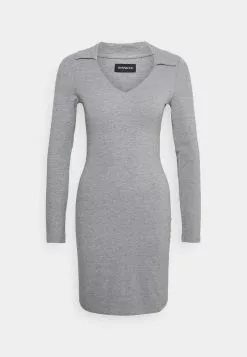 Even&Odd Damen Jerseykleid - Mottled Grey