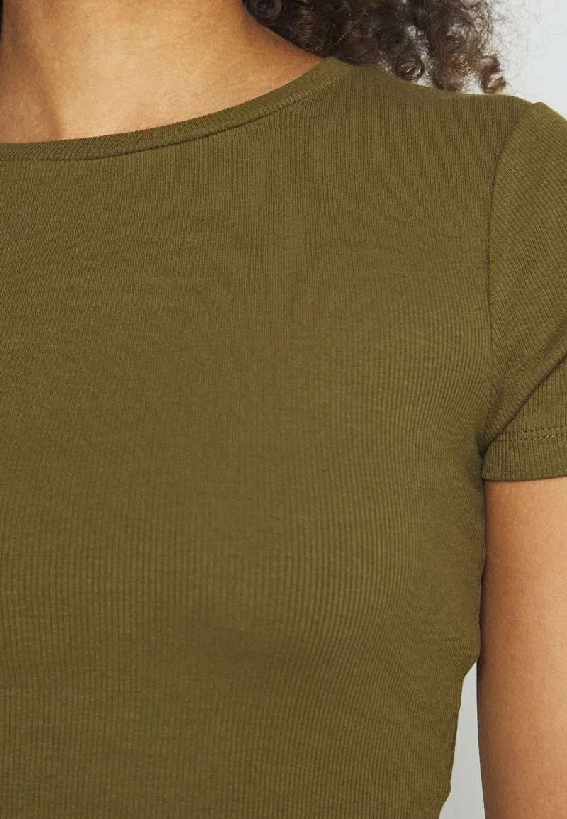 Even&Odd Damen 3 PACK - T-Shirt Basic - Black/white/khaki 10 Even&Odd Damen 3 PACK - T-Shirt Basic - Black/white/khaki – Bild 8