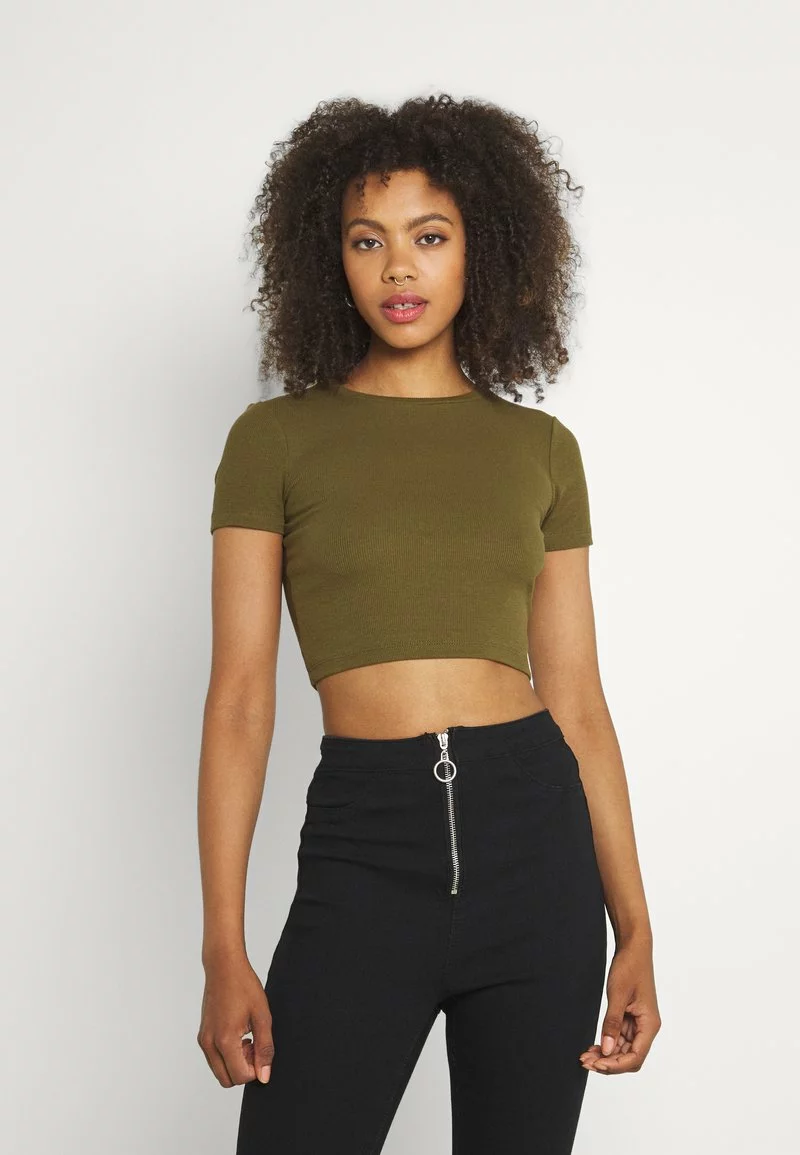 Even&Odd Damen 3 PACK - T-Shirt Basic - Black/white/khaki 4 Even&Odd Damen 3 PACK - T-Shirt Basic - Black/white/khaki – Bild 2