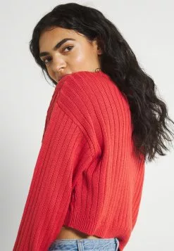 Even&Odd Damen CROPPED LOOSE CABLE JUMPER - Strickpullover - Light Red -Even&Odd Verkäufe 2023 9e7948a570da44c599cb4a059f4dc66d