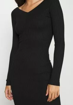 Even&Odd Damen KNIT V NECK MIDI BODYCON DRESS - Etuikleid - Black -Even&Odd Verkäufe 2023 a04183ccb4694298956168b49a5be12e