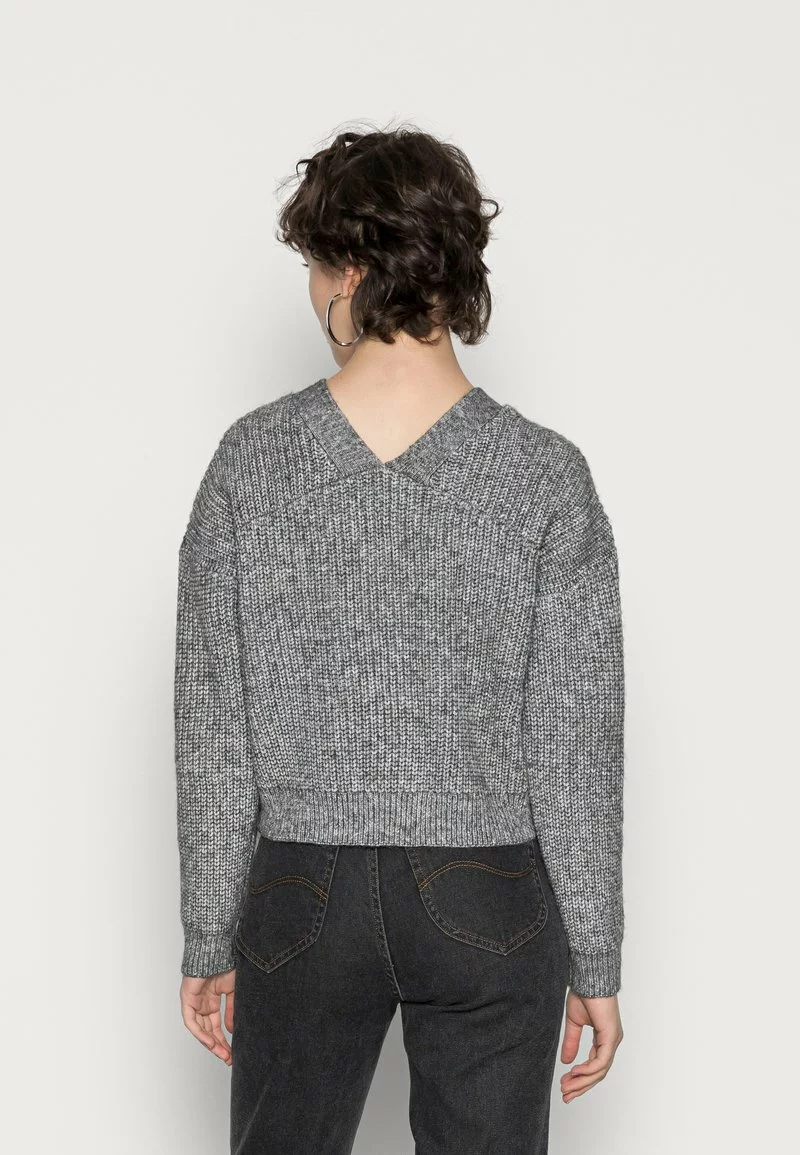 Even&Odd Strickjacke - Mottled Dark Grey | Damen 5 Even&Odd Strickjacke - Mottled Dark Grey | Damen – Bild 3