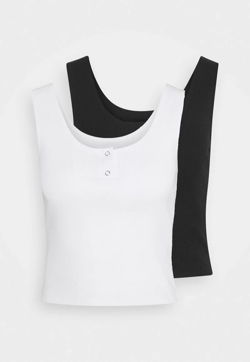 Even&Odd 2 PACK - Top - White/black | Damen 7 Even&Odd 2 PACK - Top - White/black | Damen – Bild 5