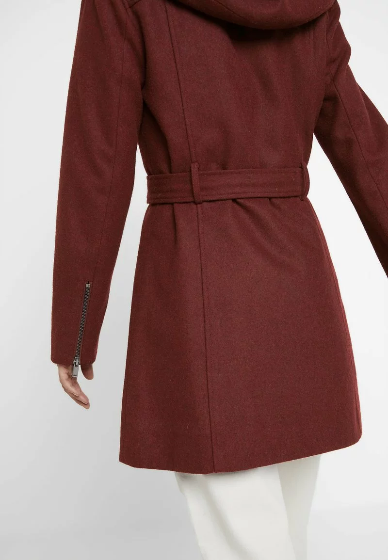 Even&Odd Damen Klassischer Mantel - Bordeaux 7 Even&Odd Damen Klassischer Mantel - Bordeaux – Bild 5