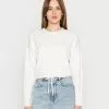 Even&Odd Damen Strickpullover - White