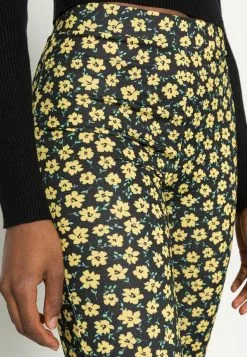 Even&Odd Damen Stoffhose - Black/yellow -Even&Odd Verkäufe 2023 a735f3e481f84b688f9e03b5625b5ac8