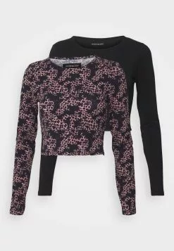 Even&Odd 2 PACK - Langarmshirt - Black/purple | Damen -Even&Odd Verkäufe 2023 aa4bf0a543af48469318ecd7329d2586