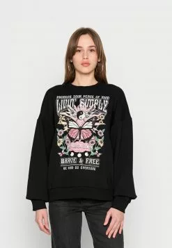 Even&Odd Damen Sweatshirt - Black