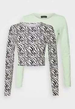 Even&Odd 2 PACK - Langarmshirt - Light Green/black | Damen -Even&Odd Verkäufe 2023 ad2d0433545a4932a9f4c35e4065d493