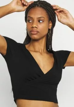 Even&Odd 2 PACK - T-Shirt Print - Black/white | Damen -Even&Odd Verkäufe 2023 ae7a848373fc4f758bc50fc345188f62