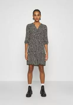 Even&Odd Damen Blusenkleid - Black/white