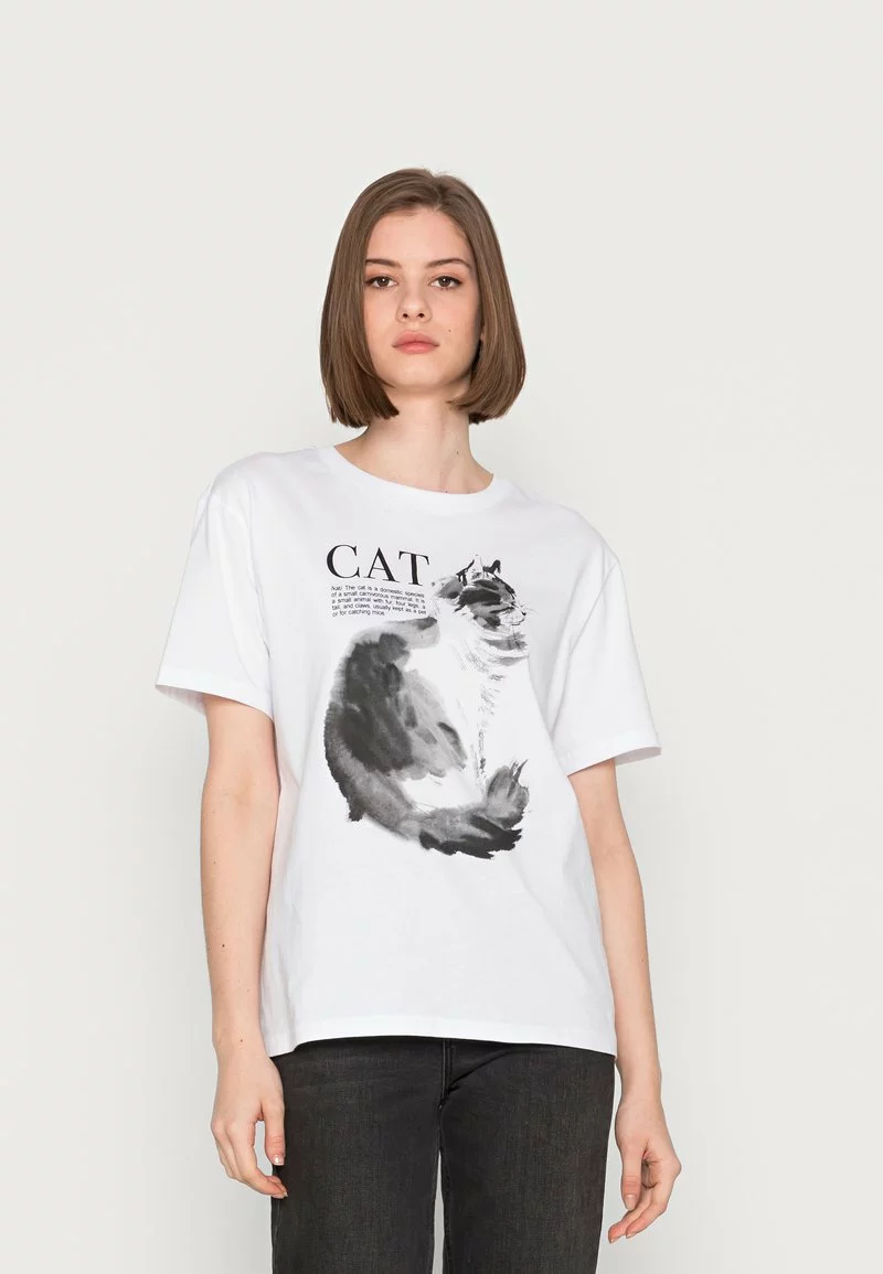 Even&Odd Damen T-Shirt Print - White 3 Even&Odd Damen T-Shirt Print - White