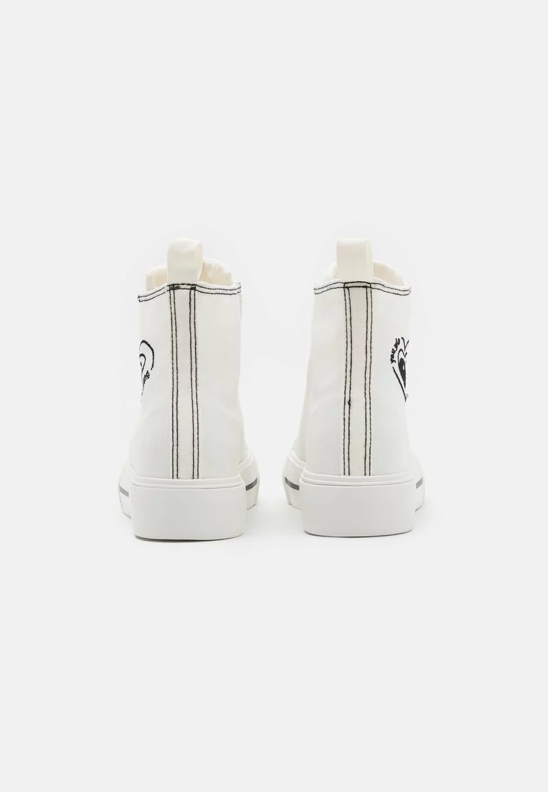 Even&Odd LOVE - Sneaker High - White/black | Damen 6 Even&Odd LOVE - Sneaker High - White/black | Damen – Bild 4
