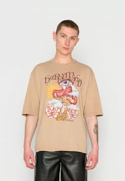 Even&Odd Unisex T-Shirt Print - Brown