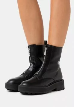 Even&Odd Damen Plateaustiefelette - Black