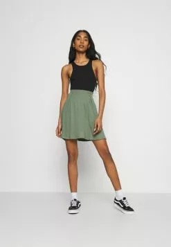 Even&Odd A-Linien-Rock - Black/light Green | Damen