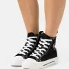 Even&Odd Damen LOVE - Sneaker High - Black/pink