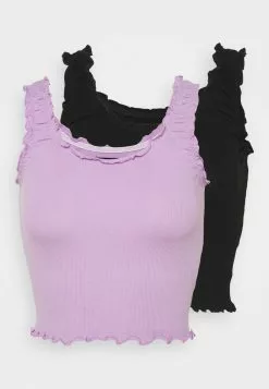 Even&Odd Damen 2 PACK - Top - Black/lilac -Even&Odd Verkäufe 2023 c098097996214a5da642cee24831e221