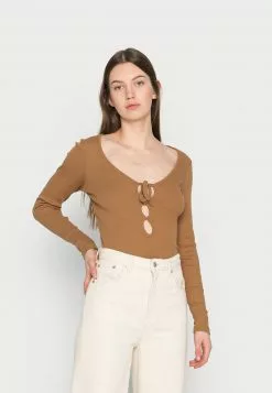 Even&Odd Damen Langarmshirt - Brown