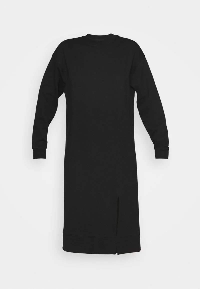 Even&Odd Damen SWEAT - Midi Slit Dress - Freizeitkleid - Black 6 Even&Odd Damen SWEAT - Midi Slit Dress - Freizeitkleid - Black – Bild 4