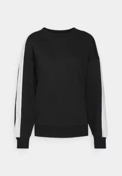 Even&Odd Damen OVERSIZED SWEATSHIRT WITH STRIPE - Sweatshirt - Black -Even&Odd Verkäufe 2023 c375d1b5842b478d860562fee27ff904