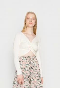 Even&Odd Damen WRAP FRONT JUMPER - Strickpullover - White