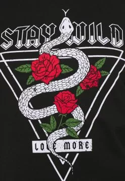 Even&Odd T-Shirt Print - Black | Damen -Even&Odd Verkäufe 2023 cb70ae94032148759ff8755b8bb9133d