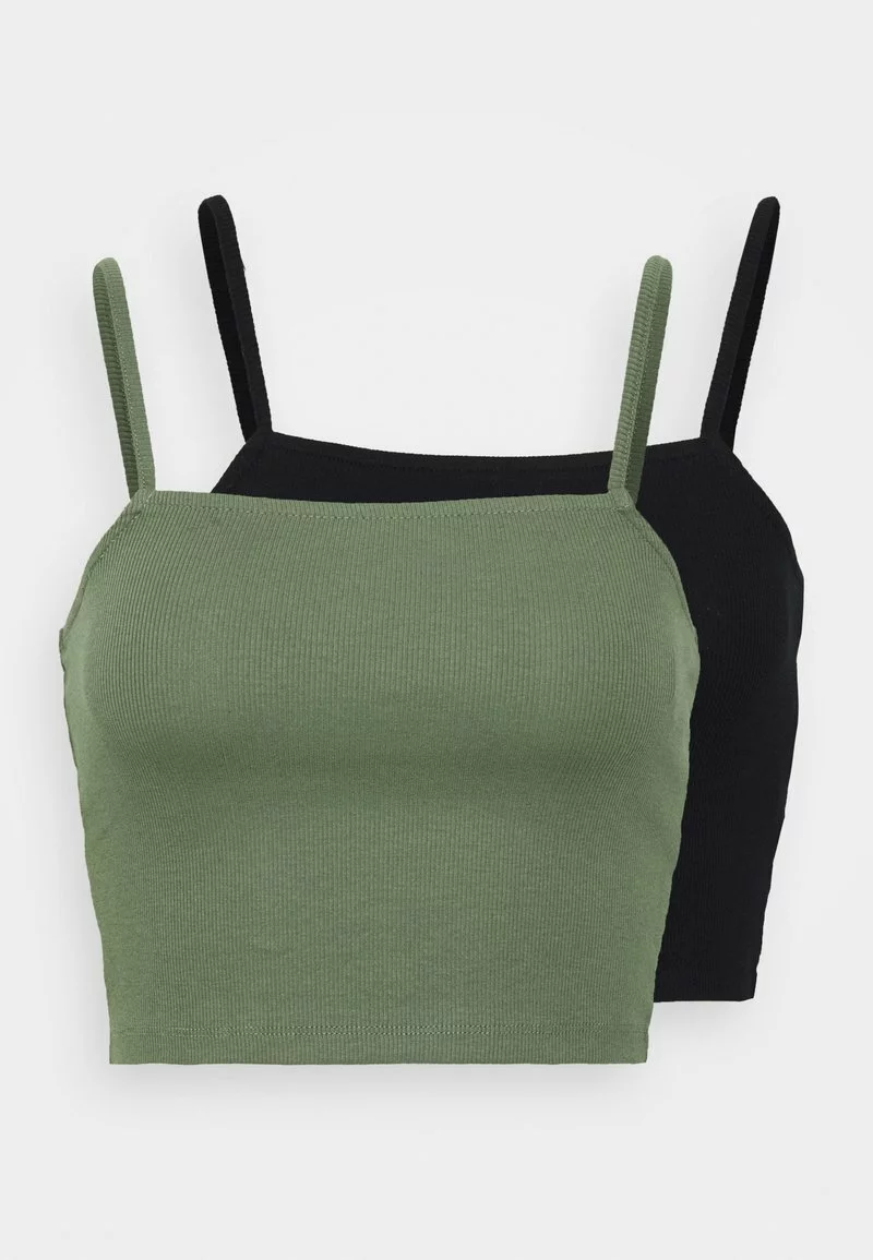 Even&Odd 2 PACK - Top - Green/black | Damen 7 Even&Odd 2 PACK - Top - Green/black | Damen – Bild 5