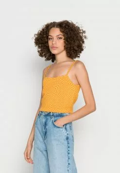 Even&Odd Damen Top - Orange/yellow