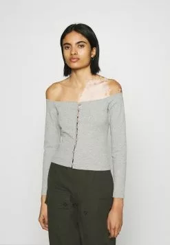 Even&Odd Damen Bluse - Mottled Grey