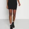 Even&Odd Damen Basic Mini Ribbed Skirt - Bleistiftrock - Black -Even&Odd Verkäufe 2023 d630847e2ebe46acbeeb87078a61e321