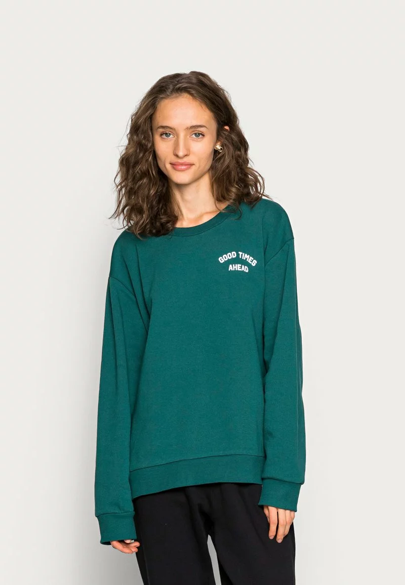 Even&Odd Oversized Printed Sweatshirt - Sweatshirt - Dark Green | Damen 3 Even&Odd Oversized Printed Sweatshirt - Sweatshirt - Dark Green | Damen
