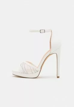 Even&Odd High Heel Sandalette - White | Damen